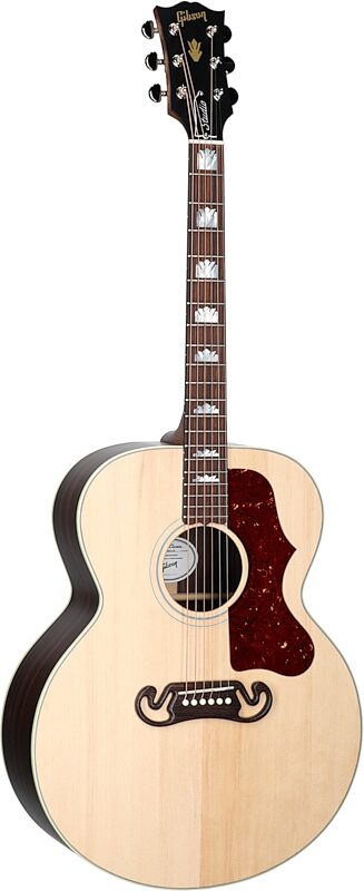 Gibson SJ-200 Studio Rosewood Jumbo Acoustic-Electric Guitar (with Case), Satin Natural, Serial Number 23483124, Body Left Front