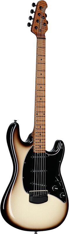 Ernie Ball Music Man Cutlass HT Electric Guitar (with Mono Gig Bag), Brulee, Serial Number H05295, Body Left Front