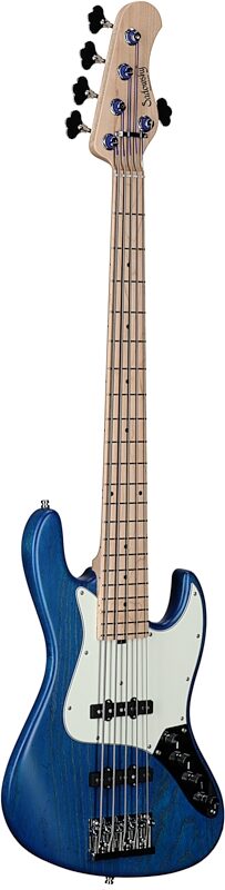 Sadowsky MetroLine 21-fret Vintage J/J Bass, 5-String (with Gig Bag), Ocean Blue, Serial Number SML G 003215-23, Body Left Front