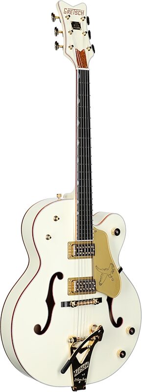 Gretsch G-6136T59 VS 1959 White Falcon Electric Guitar (with Case), New, Serial Number JT23083207, Body Left Front