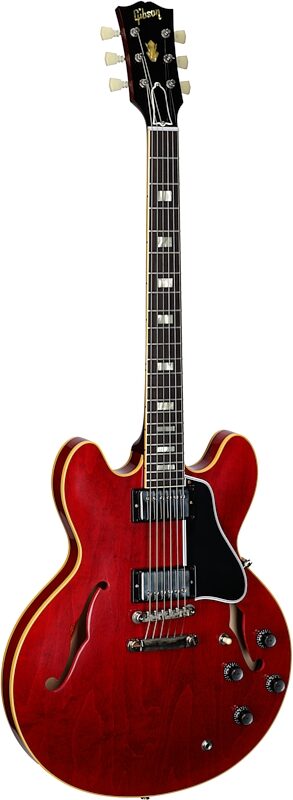 Gibson Custom '64 ES-335 Reissue VOS Electric Guitar (with Case), 60s Cherry, Serial Number 140103, Body Left Front