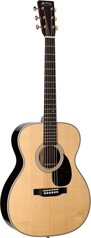 Martin OM-28E Modern Deluxe Orchestra Model Acoustic-Electric Guitar (with Case), New, Serial Number M2812616, Body Left Front