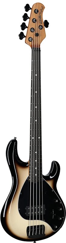 Ernie Ball Music Man StingRay 5 Special Electric Bass, 5-String (with Case), Brulee, Serial Number K00213, Body Left Front