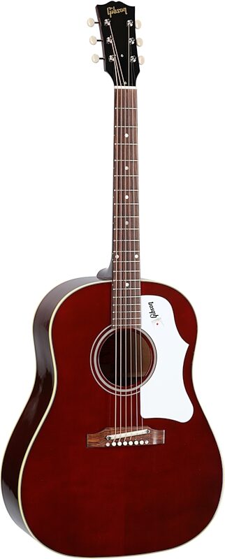 Gibson '60s J-45 Original Acoustic Guitar (with Case), Wine Red, Serial Number 23533028, Body Left Front