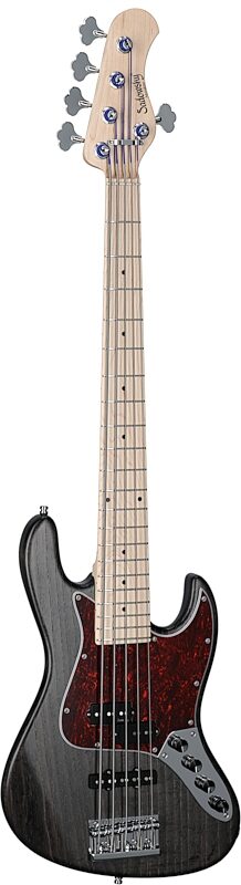 Sadowsky MetroLine 21-Fret Vintage P/J Electric Bass, 5-String (with Gig Bag), Nirvana Black, Serial Number SML M 003611-23, Body Left Front