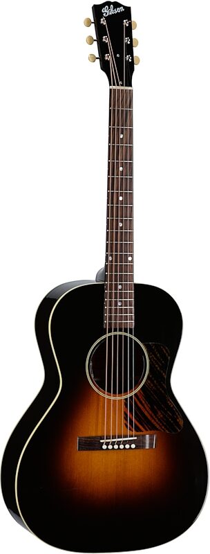 Gibson L-00 Original Acoustic-Electric Guitar (with Case), Vintage Sunburst, Serial Number 20444087, Body Left Front
