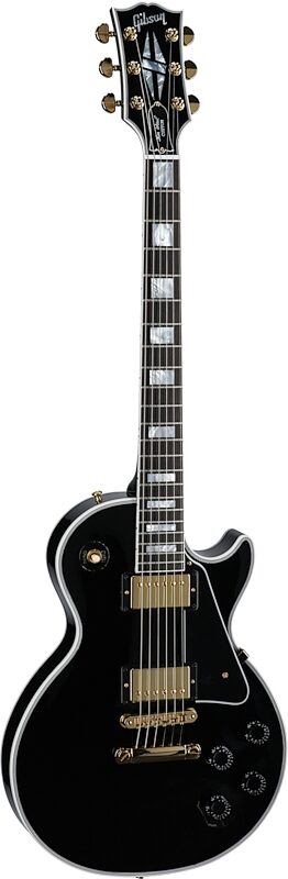 Gibson Les Paul Custom Electric Guitar (with Case), Ebony, Serial Number CS400419, Body Left Front