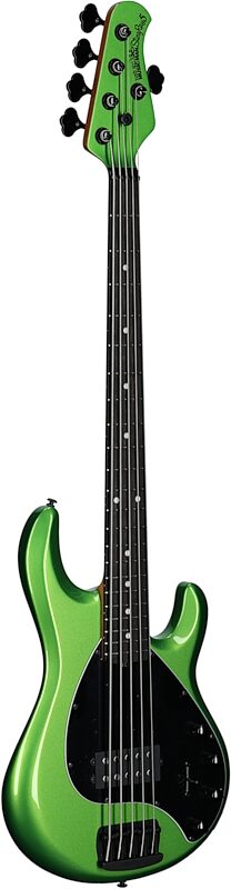 Ernie Ball Music Man StingRay 5 Special Electric Bass, 5-String (with Case), Kiwi Green, Serial Number K03250, Body Left Front
