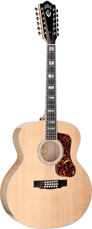 Guild F-512 Jumbo Maple Acoustic Guitar, 12-String (with Case), New, Serial Number C240197, Body Left Front
