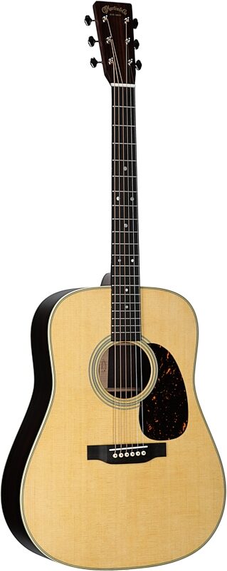 Martin D-28 Satin Acoustic Guitar (with Case), Natural, Serial Number M2838787, Body Left Front