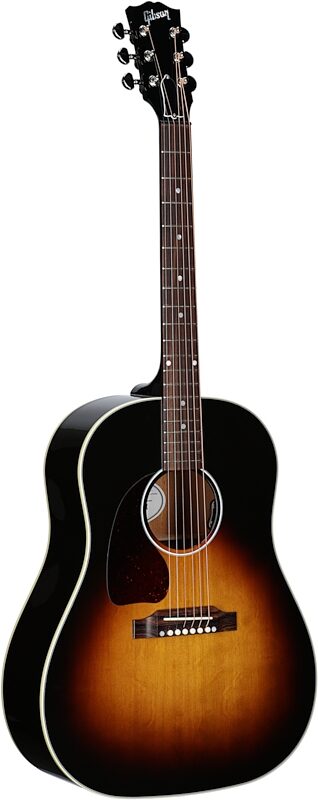 Gibson J-45 Standard Acoustic-Electric Guitar, Left Handed (with Case), Vintage Sunburst, Serial Number 20044099, Body Left Front