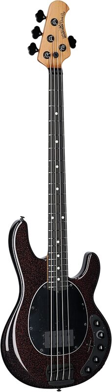 Ernie Ball Music Man DarkRay Electric Bass (with Mono Soft Case), Dark Rainbow, Serial Number S10473, Body Left Front