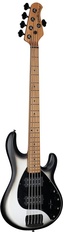 Ernie Ball Music Man StingRay 5 Special HH Electric Bass (with Case), Black Rock, Serial Number K01419, Body Left Front