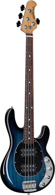 Ernie Ball Music Man StingRay Special HH Electric Bass (with Case), Pacific Blue, Serial Number K03572, Body Left Front