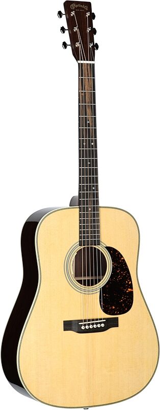 Martin HD-28EZ Acoustic-Electric Guitar with LR Baggs Anthem (with Case), Natural, Serial Number M2850589, Body Left Front