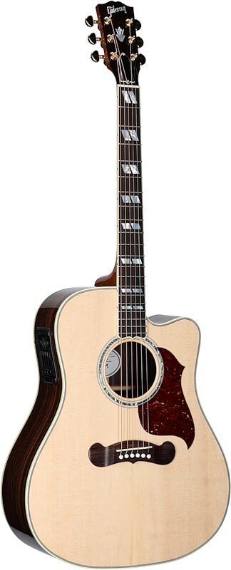 Gibson Songwriter Cutaway Acoustic-Electric Guitar (with Case), Antique Natural, Serial Number 21064130, Body Left Front