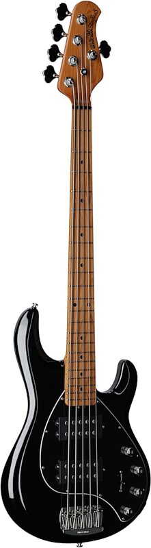 Ernie Ball Music Man StingRay 5 Special HH Electric Bass (with Case), Black, Serial Number K03587, Body Left Front