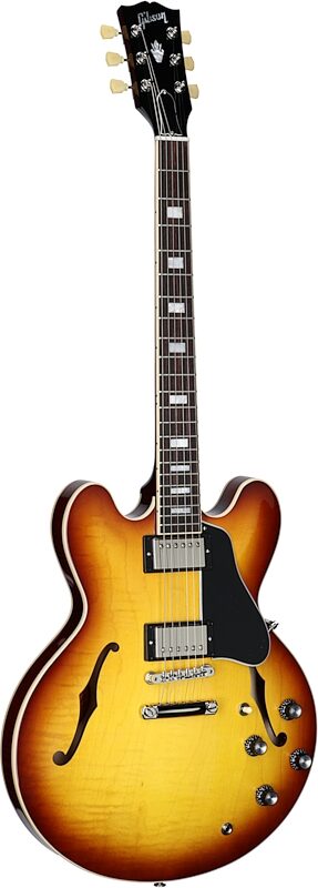 Gibson ES-335 Figured Electric Guitar (with Case), Iced Tea, Serial Number 210840129, Body Left Front