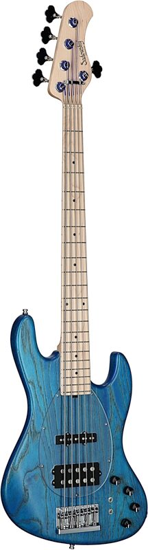 Sadowsky MetroLine 21-Fret Vintage M/J Bass, 5-String (with Gig Bag), Ocean Blue, Serial Number SML C 004007-24, Body Left Front