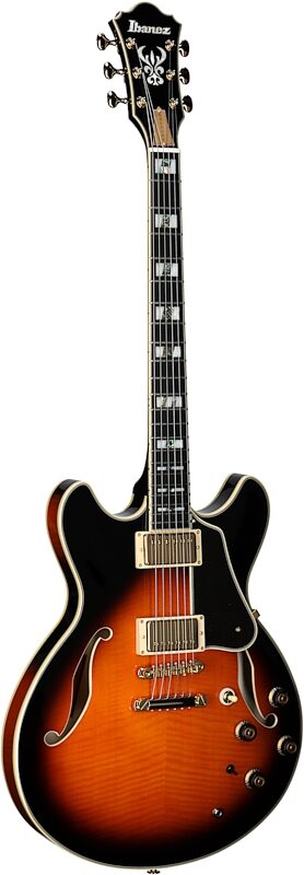 Ibanez Artstar Prestige AS2000 Electric Guitar (with Case), Brown Sunburst, Serial Number 210002F2414000, Body Left Front