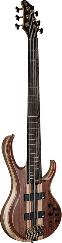 Ibanez BTB1836 Premium Electric Bass, 6-String (with Gig Bag), Natural Shadow, Serial Number 240300645, Body Left Front