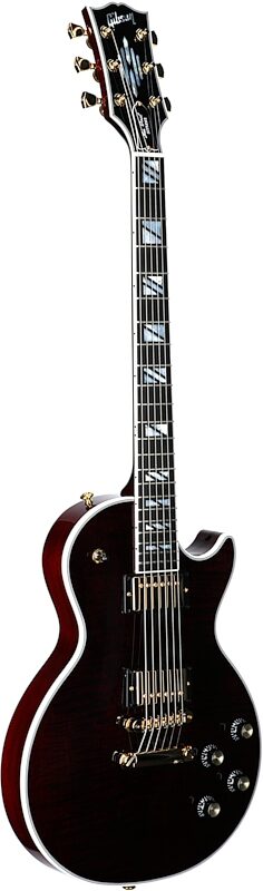 Gibson Les Paul Supreme AAA Figured Electric Guitar (with Case), Wine Red, Serial Number 212840038, Body Left Front