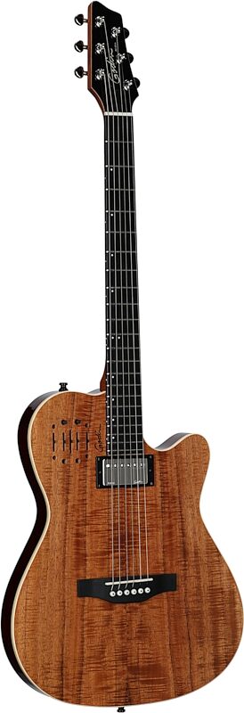 Godin A6 Ultra Extreme Electric Guitar (with Gig Bag), Koa, Serial Number 21123101, Body Left Front