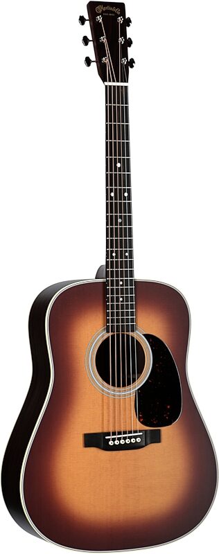 Martin D-28 Satin Acoustic Guitar (with Case), Amberburst, Serial Number M2854833, Body Left Front