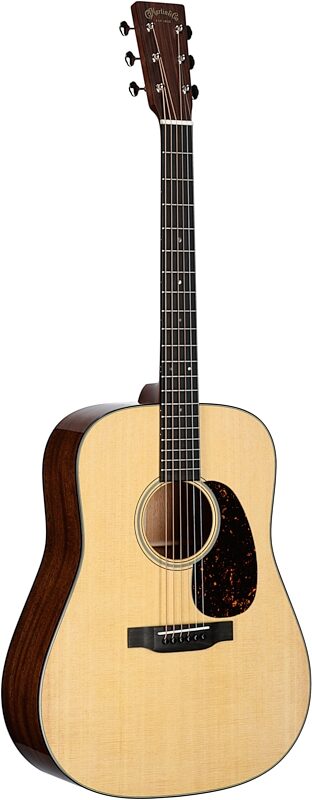 Martin D-18 Dreadnought Acoustic Guitar (with Case), Natural, Serial Number M2856855, Body Left Front