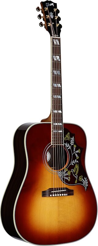 Gibson Hummingbird Standard Rosewood Acoustic-Electric Guitar (with Case), Rosewood Burst, Serial Number 21414101, Body Left Front