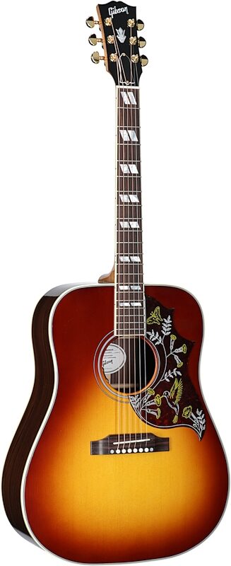 Gibson Hummingbird Standard Rosewood Acoustic-Electric Guitar (with Case), Rosewood Burst, Serial Number 21214025, Body Left Front