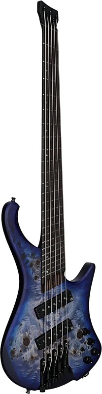 Ibanez EHB1505MS Bass Guitar, 5-String (with Gig Bag), Pacific Blue Burst, Serial Number 211P02I240120482, Body Left Front