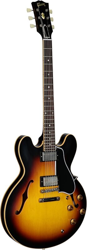 Gibson Custom 1959 ES-335 Reissue VOS Electric Guitar (with Case), Vintage Burst, Serial Number A940332, Body Left Front