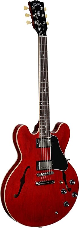 Gibson ES-335 Electric Guitar (with Case), Sixties Cherry, Serial Number 212040362, Body Left Front