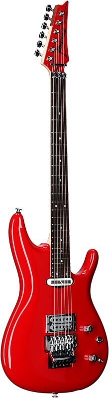 Ibanez Joe Satriani JS2480 Electric Guitar (with Case), Muscle Car Red, Serial Number 210002F2418967, Body Left Front
