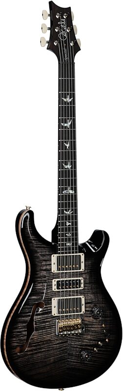 PRS Paul Reed Smith Special Semi-Hollow LTD 10-Top Electric Guitar (with Case), Charcoal Burst, Serial Number 0382652, Body Left Front