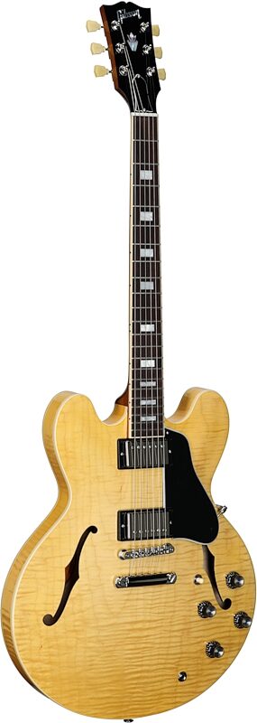 Gibson ES-335 Figured Electric Guitar (with Case), Antique Natural, Serial Number 207440191, Body Left Front