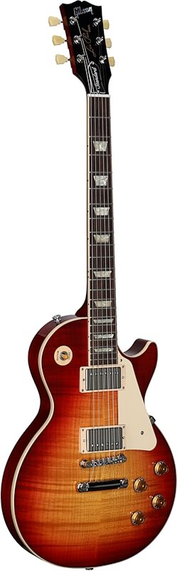 Gibson Exclusive '50s Les Paul Standard AAA Flame Top Electric Guitar (with Case), Heritage Cherry Sunburst, Serial Number 210040351, Body Left Front