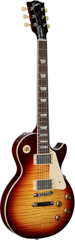 Gibson Les Paul Standard '50s AAA Top Electric Guitar (with Case), Bourbon Burst, Serial Number 211440243, Body Left Front