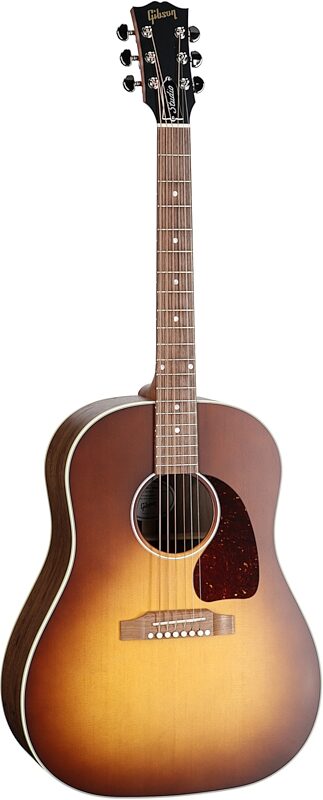 Gibson J-45 Standard Rosewood Acoustic-Electric Guitar (with Case), Rosewood Burst, Serial Number 21634061, Body Left Front