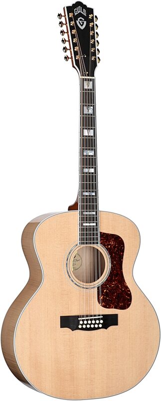 Guild F-512E Jumbo Maple Acoustic-Electric Guitar, 12-String (with Case), New, Serial Number C240680, Body Left Front