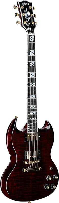 Gibson SG Supreme Electric Guitar (with Case), Wine Red, Serial Number 215040020, Body Left Front