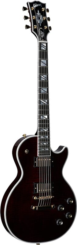 Gibson Les Paul Supreme AAA Figured Electric Guitar (with Case), Wine Red, Serial Number 213040152, Body Left Front