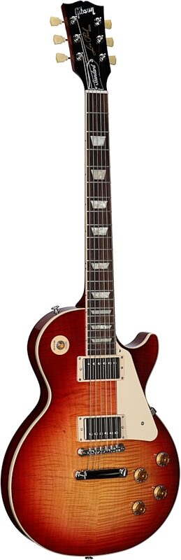 Gibson Exclusive '50s Les Paul Standard AAA Flame Top Electric Guitar (with Case), Heritage Cherry Sunburst, Serial Number 210240037, Body Left Front