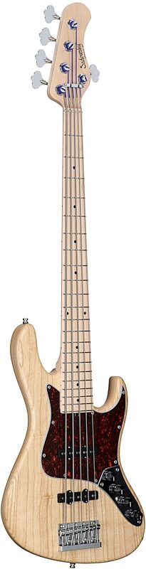 Sadowsky MetroLine 22-Fret Will Lee Signature Bass, Maple Fingerboard, 5-String (with Gig Bag), Natural Satin, Serial Number SML E 004253-24, Body Left Front