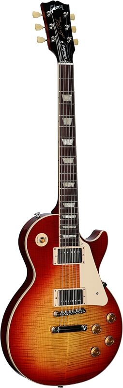 Gibson Exclusive '50s Les Paul Standard AAA Flame Top Electric Guitar (with Case), Heritage Cherry Sunburst, Serial Number 208640082, Body Left Front