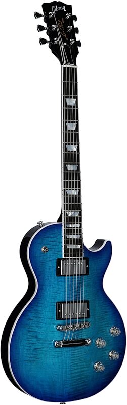 Gibson Les Paul Modern Figured AAA Electric Guitar (with Case), Cobalt Burst, Serial Number 217940197, Body Left Front
