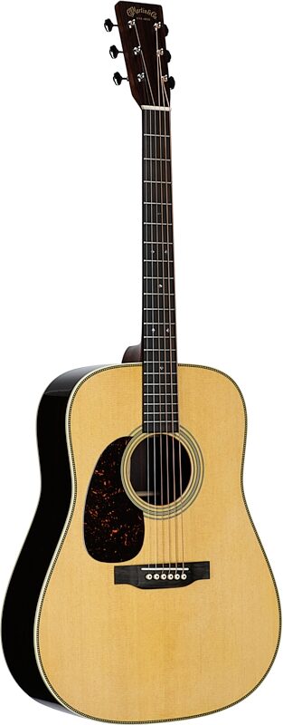 Martin HD-28 Herringbone Dreadnought Acoustic Guitar, Left-Handed (with Case), New, Serial Number M2869030, Body Left Front