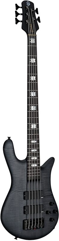 Spector Euro5 LX Electric Bass, 5-String (with Gig Bag), Black Stain Matte, Serial Number 211NB21690, Body Left Front