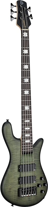 Spector Euro 5 LX Bass Guitar (with Gig Bag), Haunted Moss Matte, Serial Number ]C121NB21818, Body Left Front